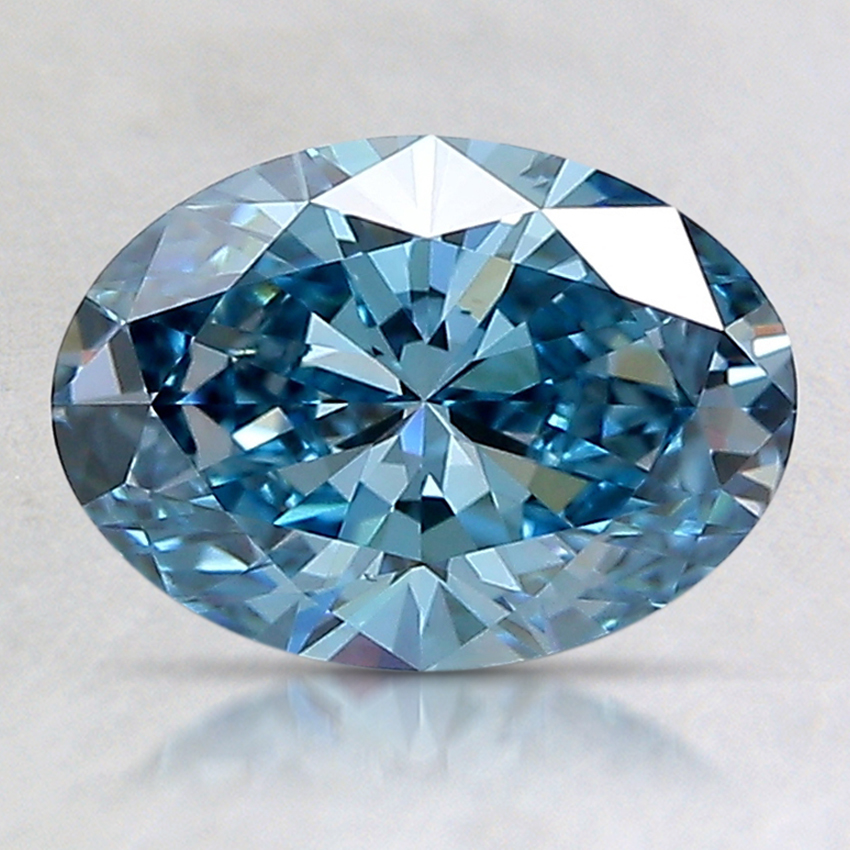 1.29 Ct. Fancy Vivid Blue Oval Lab Created Diamond