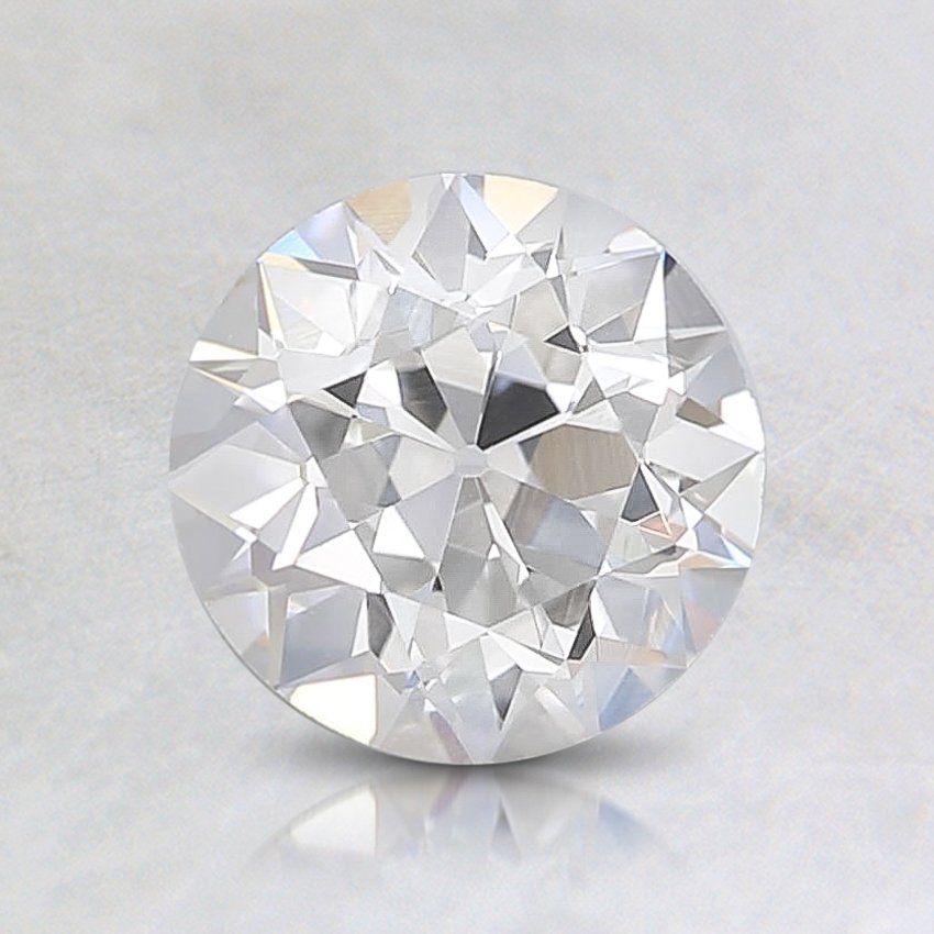 0.81 Carat, F Color, VVS2 Clarity, Round Old European Cut Diamond