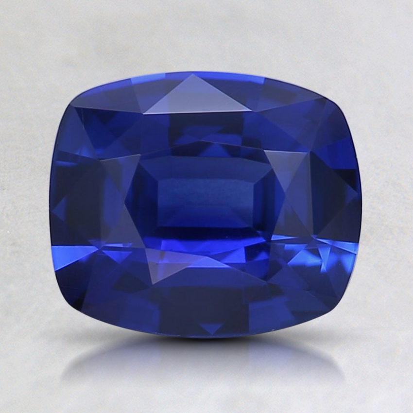 7.7x6.6mm Premium Blue Cushion Sapphire