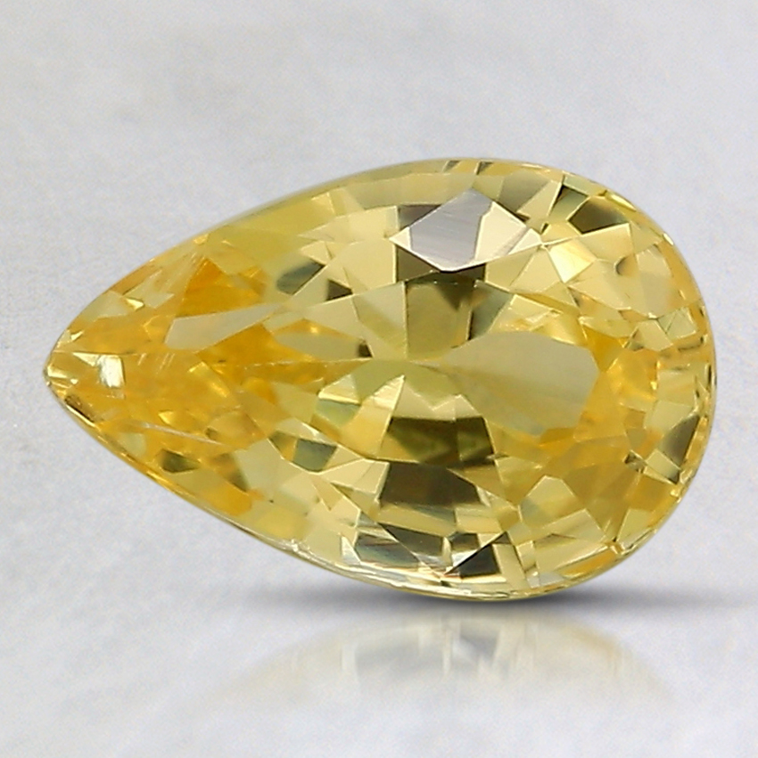 9x5.9mm Unheated Yellow Pear Sapphire