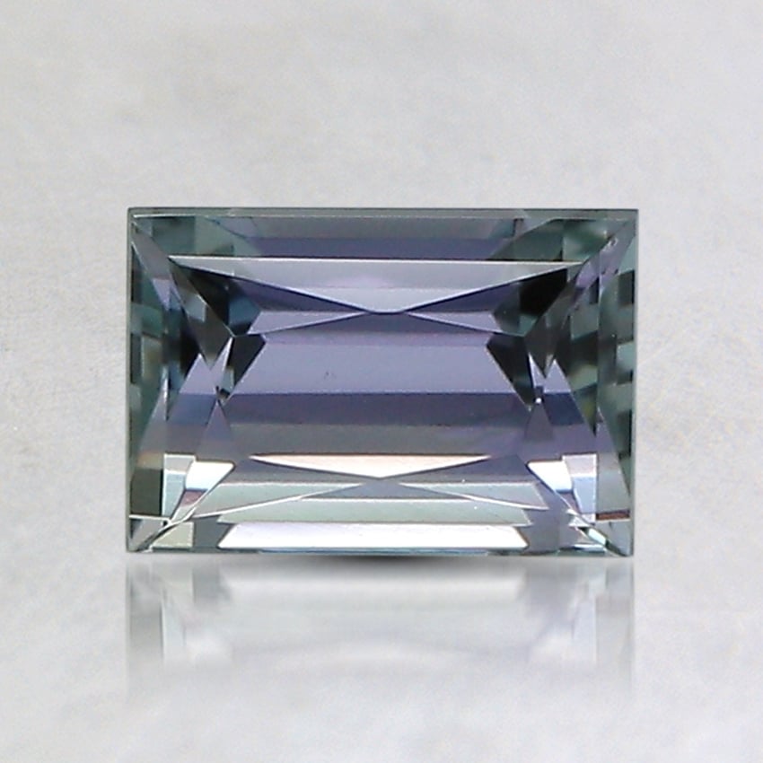 6.8x4.8mm Unheated Bi-Color Baguette Tanzanite