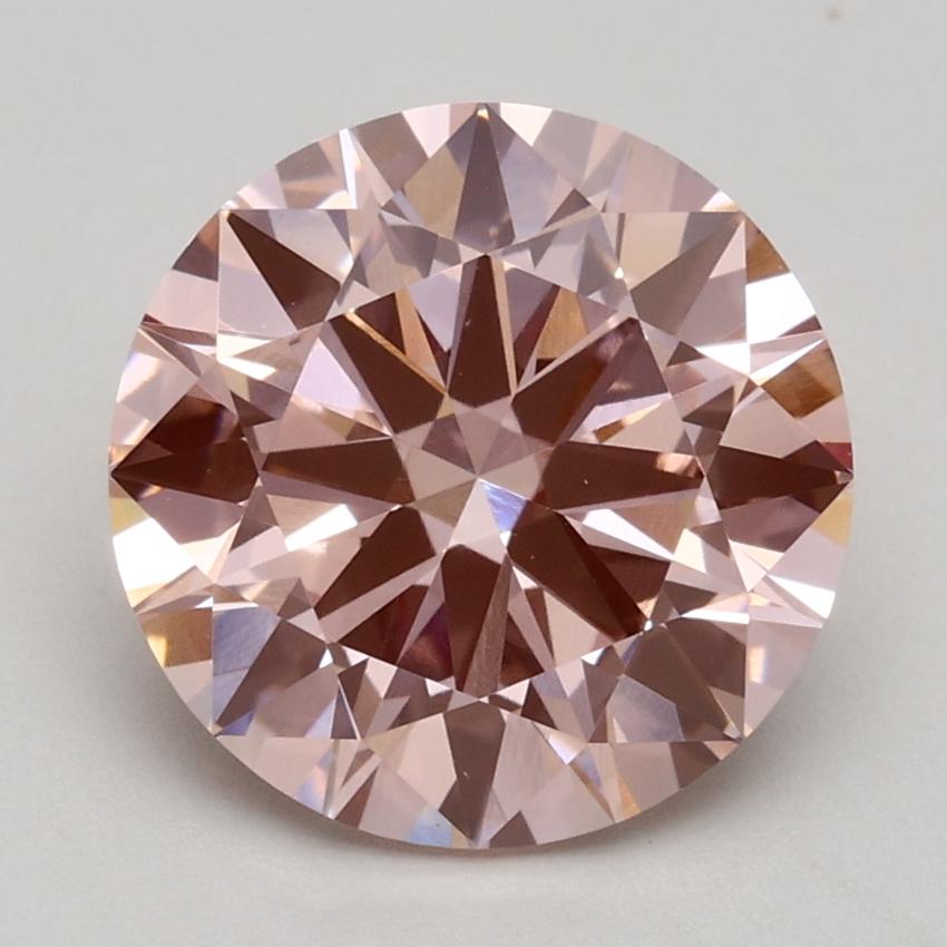 2.50 Ct. Fancy Intense Pink Round Lab Grown Diamond