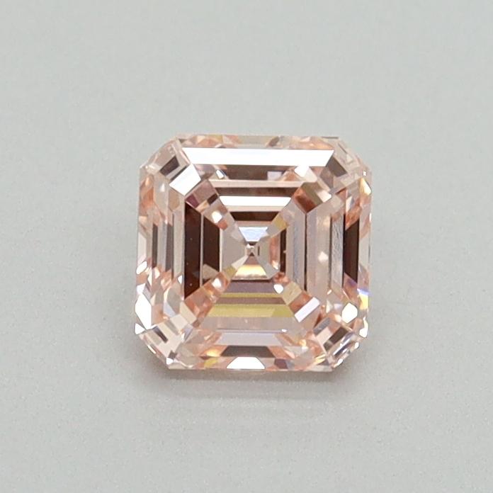 0.51 Ct. Fancy Intense Pink Asscher Lab Grown Diamond