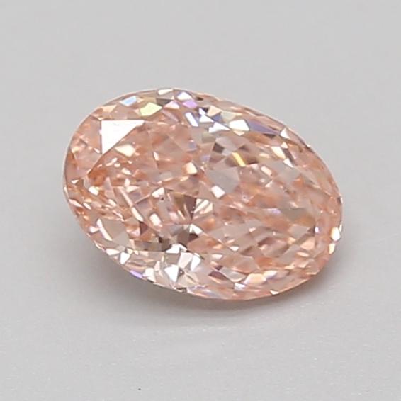 0.79 Ct. Fancy Vivid Pink Oval Lab Grown Diamond