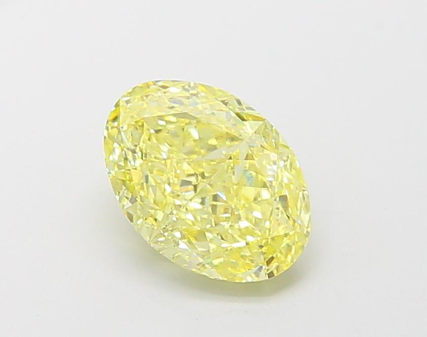 1.78 Ct. Fancy Intense Yellow Oval Lab Grown Diamond