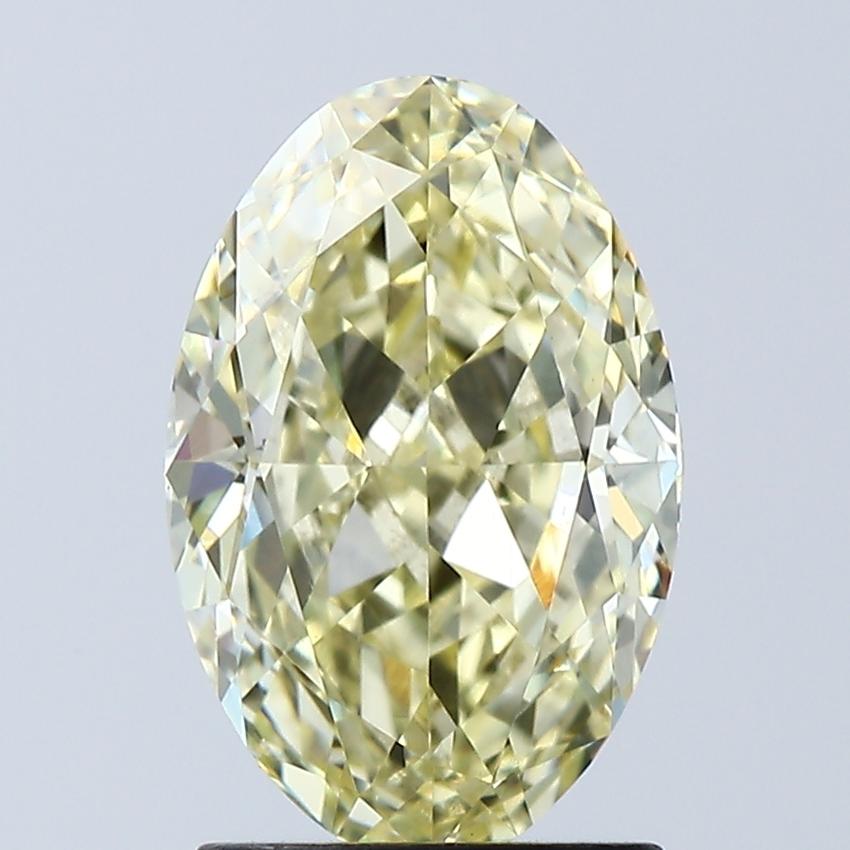 2.07 Ct. Fancy Intense Yellow Oval Lab Grown Diamond