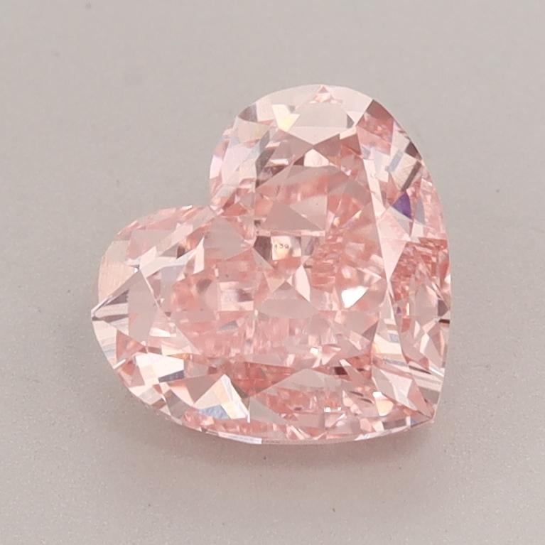 1.64 Ct. Fancy Vivid  Pink Heart Lab Grown Diamond