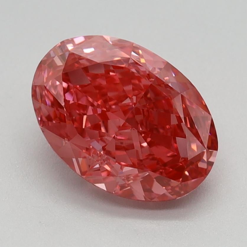 1.50 Ct. Fancy Vivid Pink Oval Lab Grown Diamond
