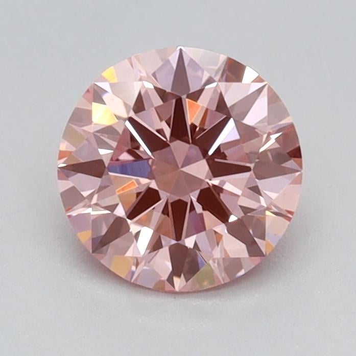 0.68 Ct. Fancy Vivid Pink Round Lab Grown Diamond