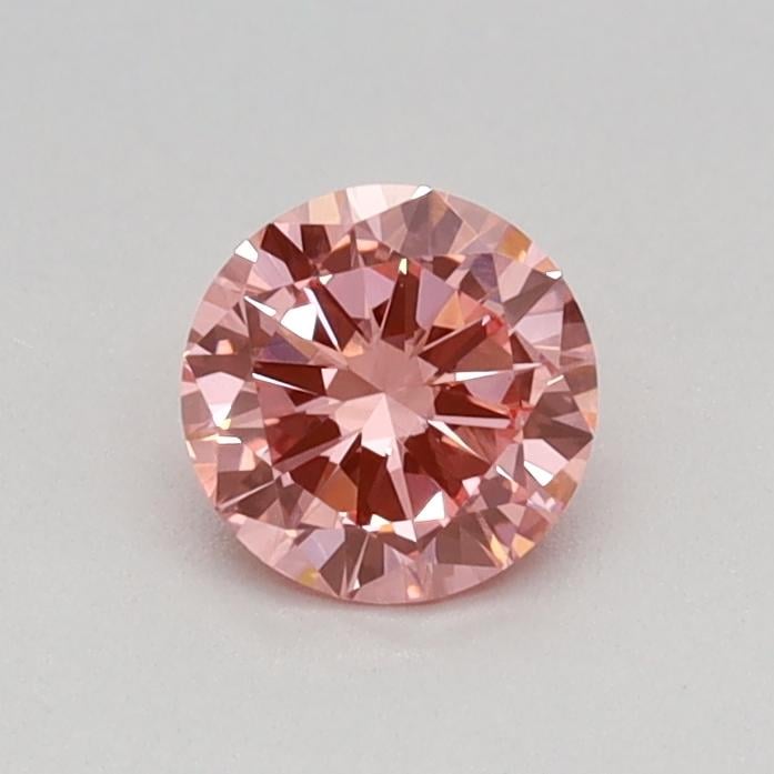 0.32 Ct. Fancy Vivid Pink Round Lab Grown Diamond