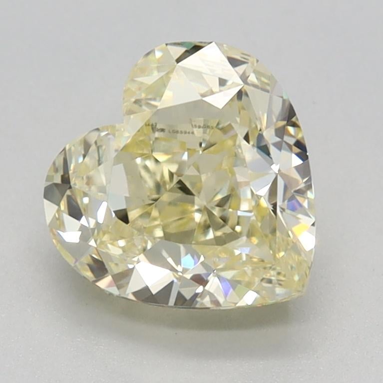 1.49 Ct. Fancy Light Yellow Heart Lab Grown Diamond