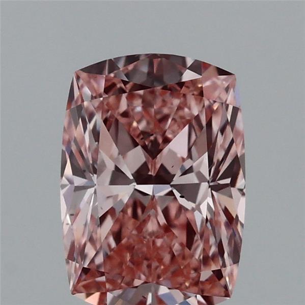 1.00 Ct. Fancy Vivid Pink Cushion Lab Grown Diamond