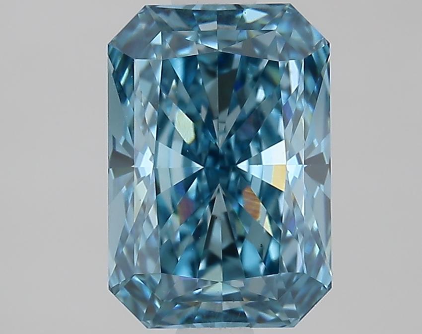 1.82 Ct. Fancy Vivid Blue Radiant Lab Grown Diamond