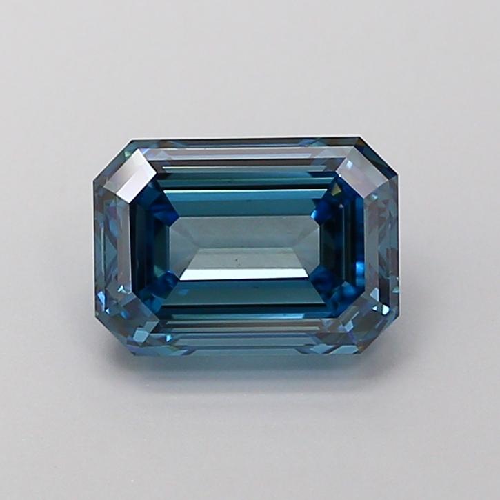 2.02 Ct. Fancy Vivid Blue Emerald Lab Grown Diamond