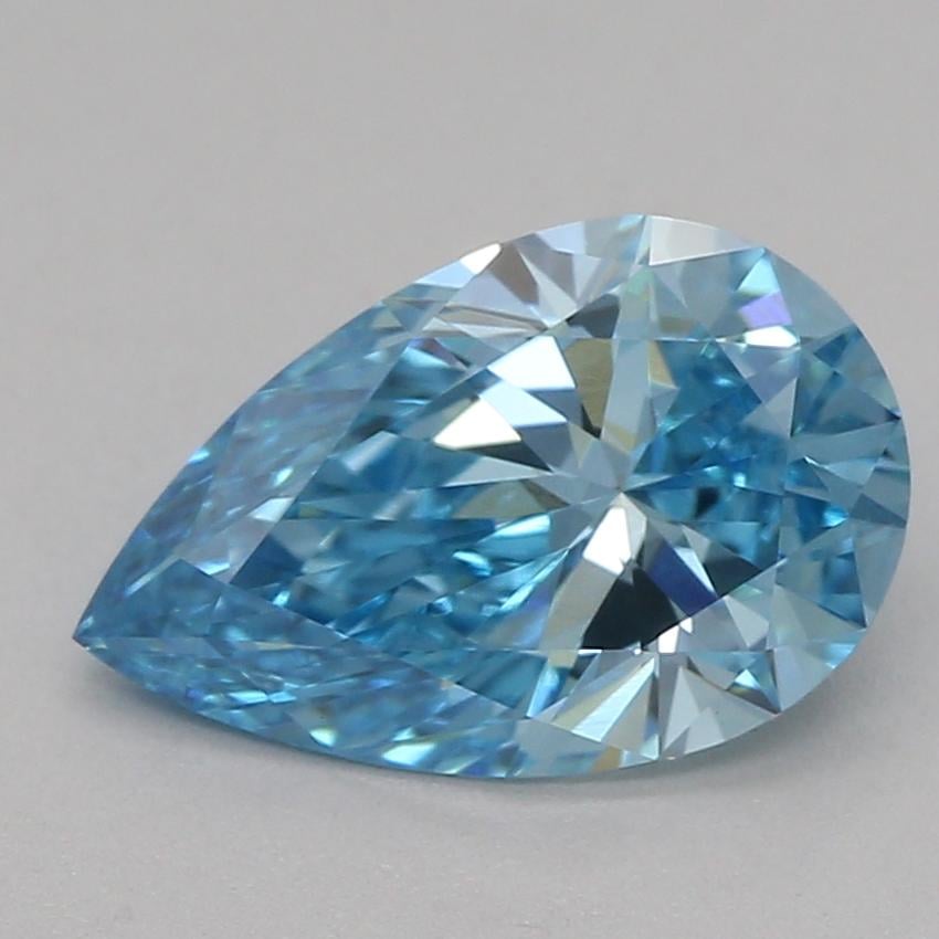 1.02 Ct. Fancy Vivid Blue Pear Lab Grown Diamond