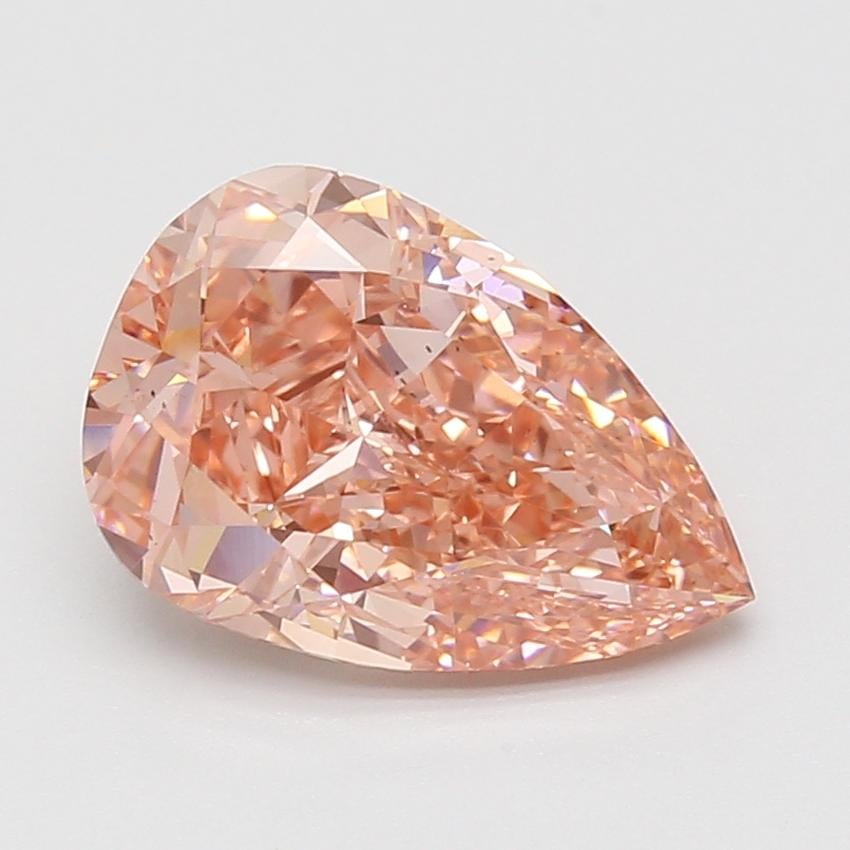3.58 Ct. Fancy Vivid Pink Pear Lab Grown Diamond