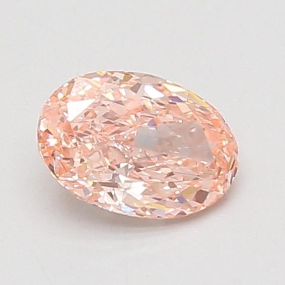 0.80 Ct. Fancy Vivid Pink Oval Lab Grown Diamond