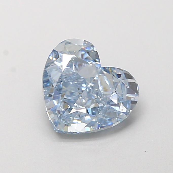 1.00 Ct. Fancy Intense Blue Heart Lab Grown Diamond