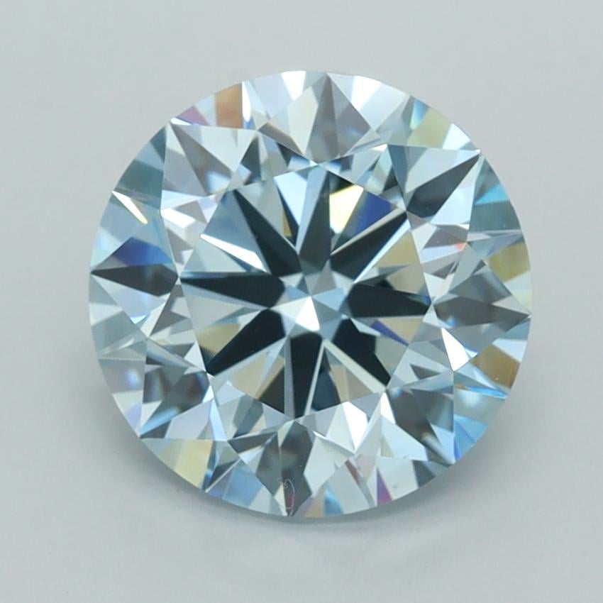 3.00 Ct. Fancy Intense  Blue Round Lab Grown Diamond