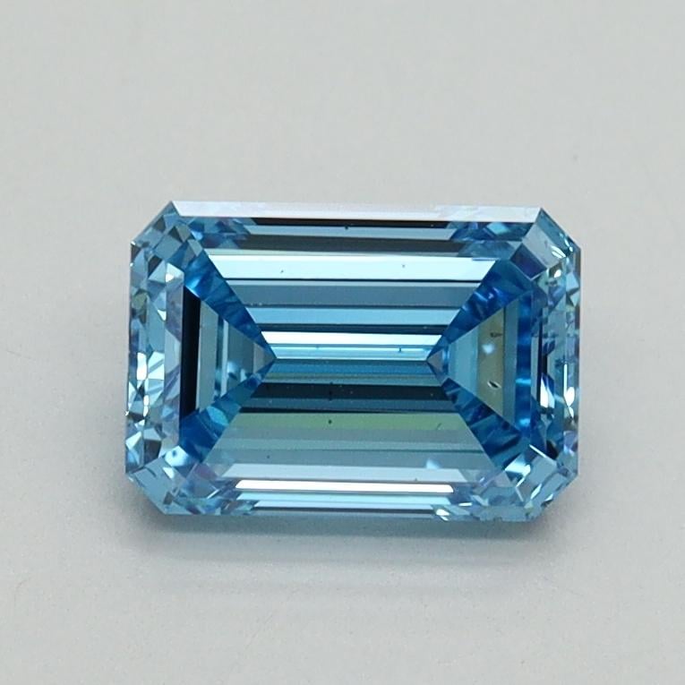 1.02 Ct. Fancy Vivid Blue Emerald Lab Grown Diamond
