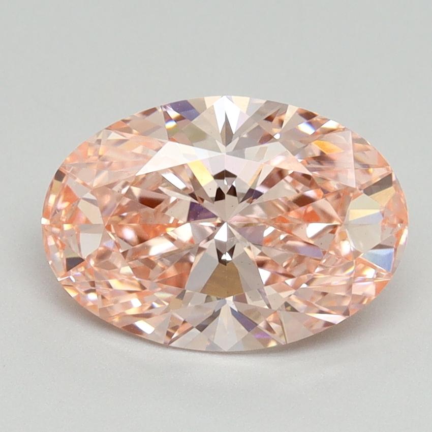 2.17 Ct. Fancy Vivid Pink Oval Lab Grown Diamond
