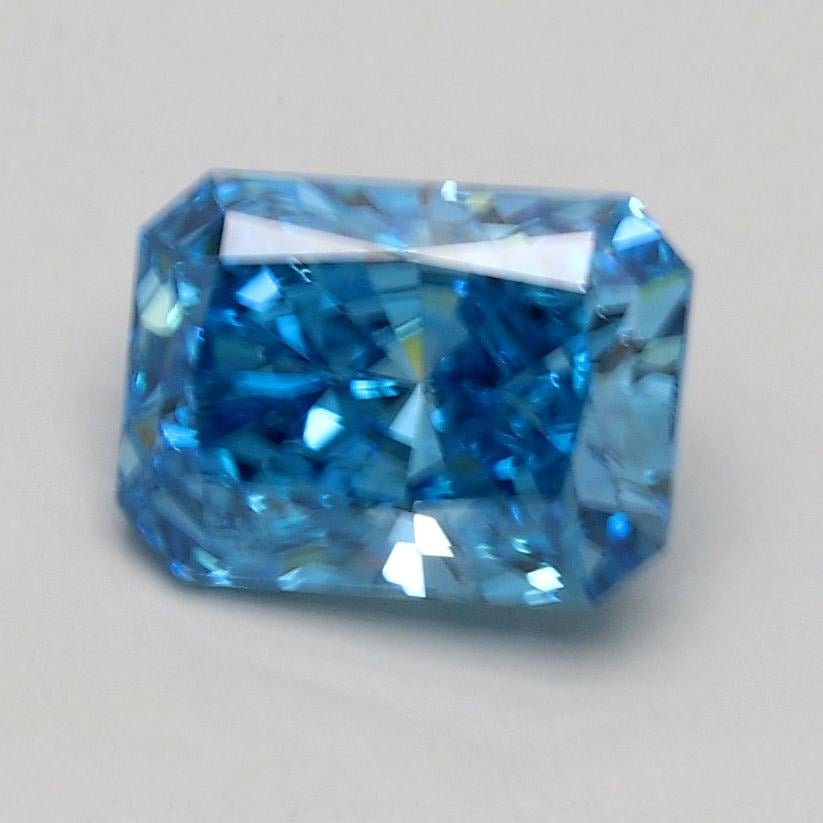 1.00 Ct. Fancy Vivid Blue Radiant Lab Grown Diamond
