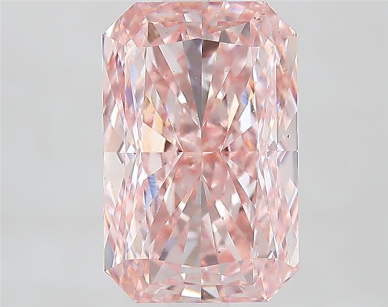 3.08 Ct. Fancy Vivid Pink Radiant Lab Grown Diamond