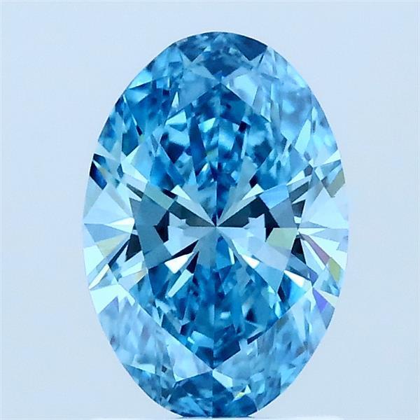 1.02 Ct. Fancy Blue Oval Lab Grown Diamond