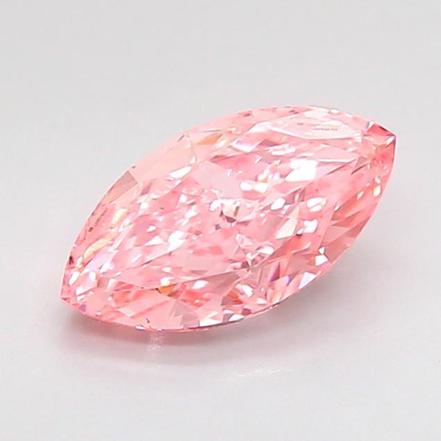 1.01 Ct. Fancy Vivid Pink Marquise Lab Grown Diamond