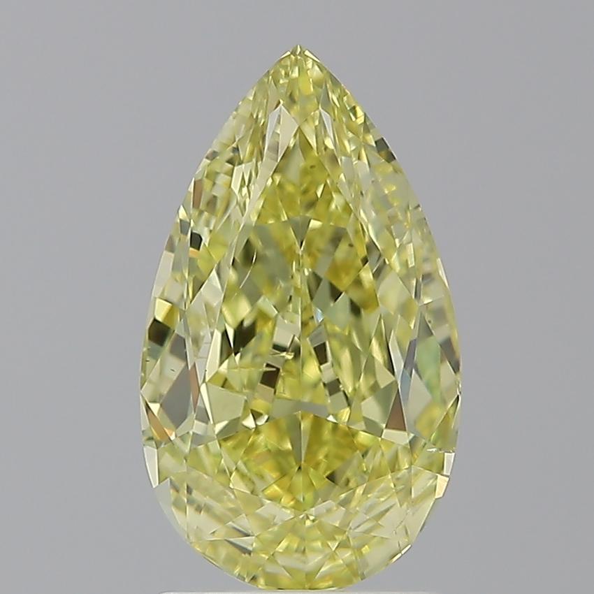 2.02 Ct. Fancy  Yellow Pear Diamond