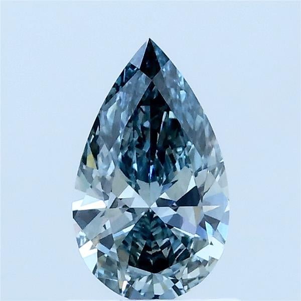 0.64 Ct. Fancy Greyish Blue Pear Lab Grown Diamond