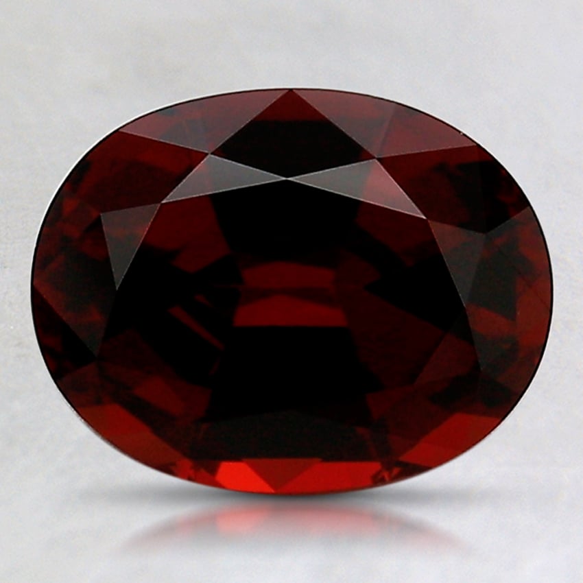 9.1x7.1mm Unheated Red Oval Garnet