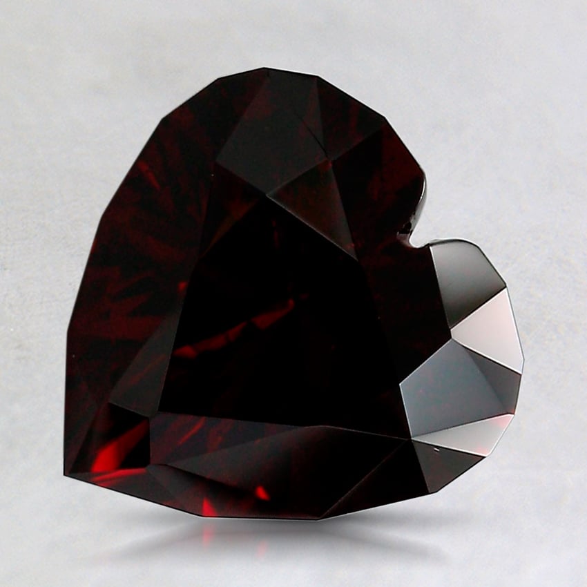 12x11.9mm Unheated Red Modified Heart Garnet