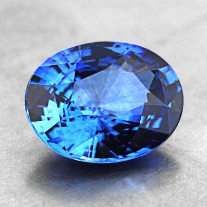 8.1x6.4mm Blue Oval Sapphire | SBSL8.1x6.4OV2