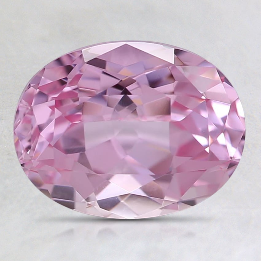 9x7mm Light Pink Oval Lab Created Sapphire
