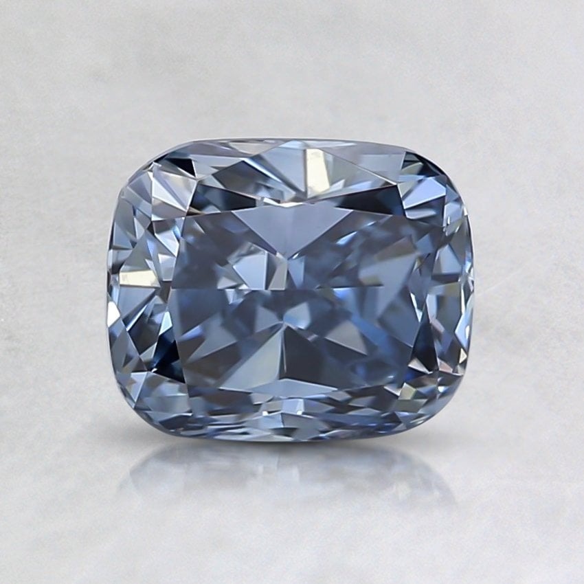 1.00 Ct. Fancy Intense Blue Cushion Lab Grown Diamond