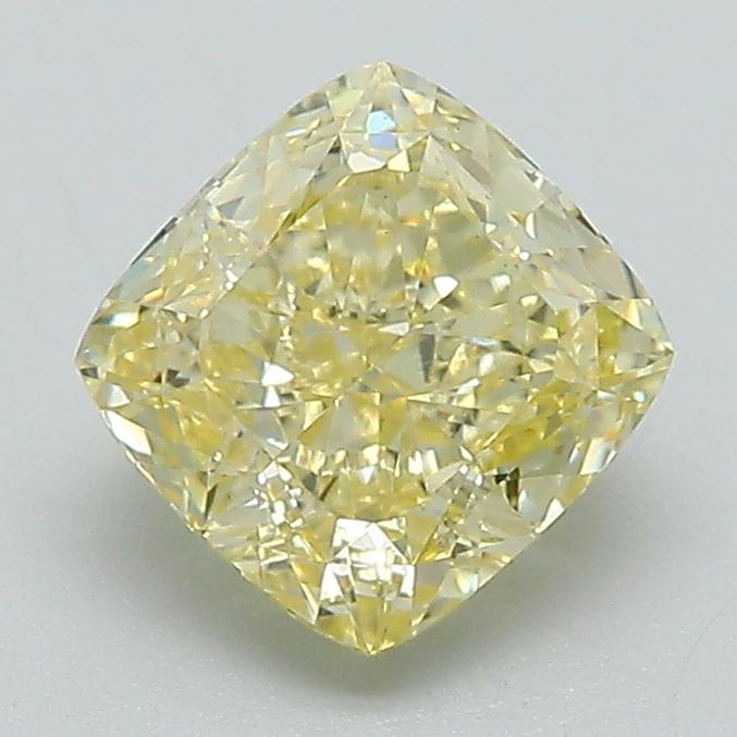 1.57 Ct. Fancy Intense Yellow Cushion Lab Grown Diamond
