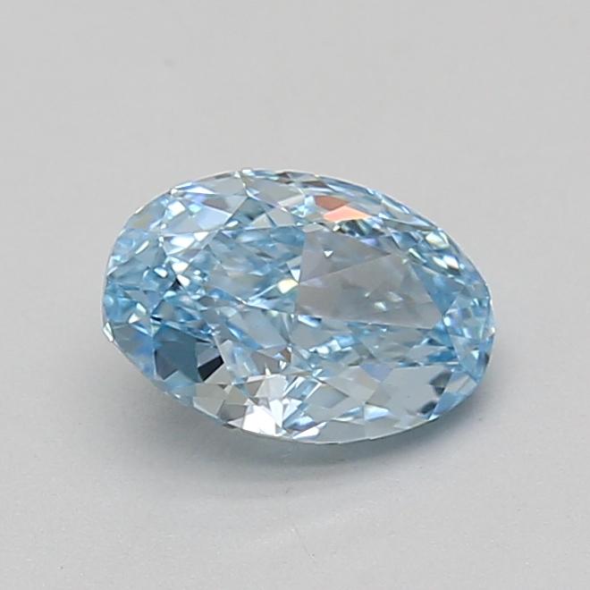 1.10 Ct. Fancy Vivid Blue Oval Lab Grown Diamond