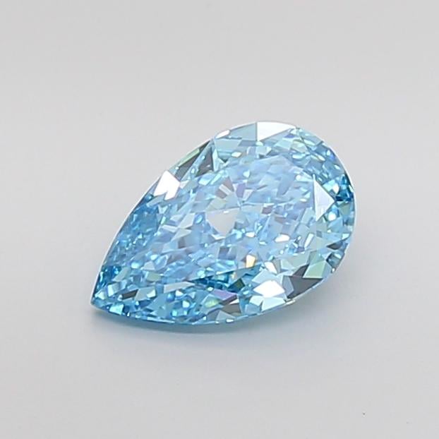 2.01 Ct. Fancy Vivid Blue Pear Lab Grown Diamond