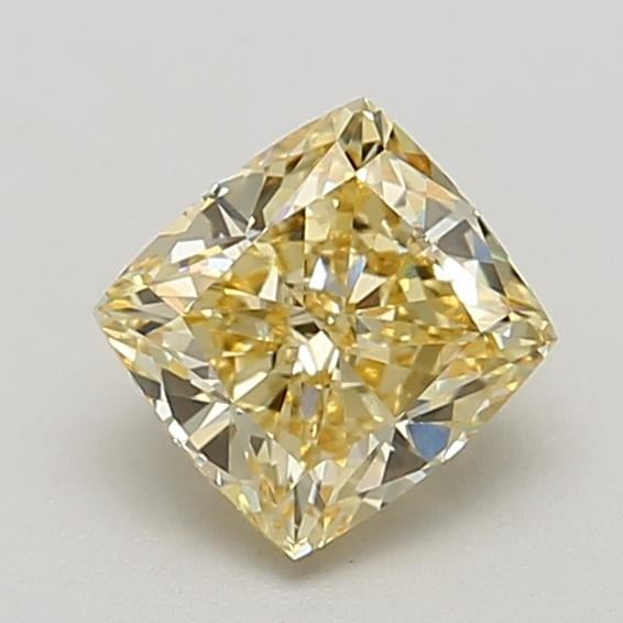 1.53 Ct. Fancy  Yellow Cushion Lab Grown Diamond