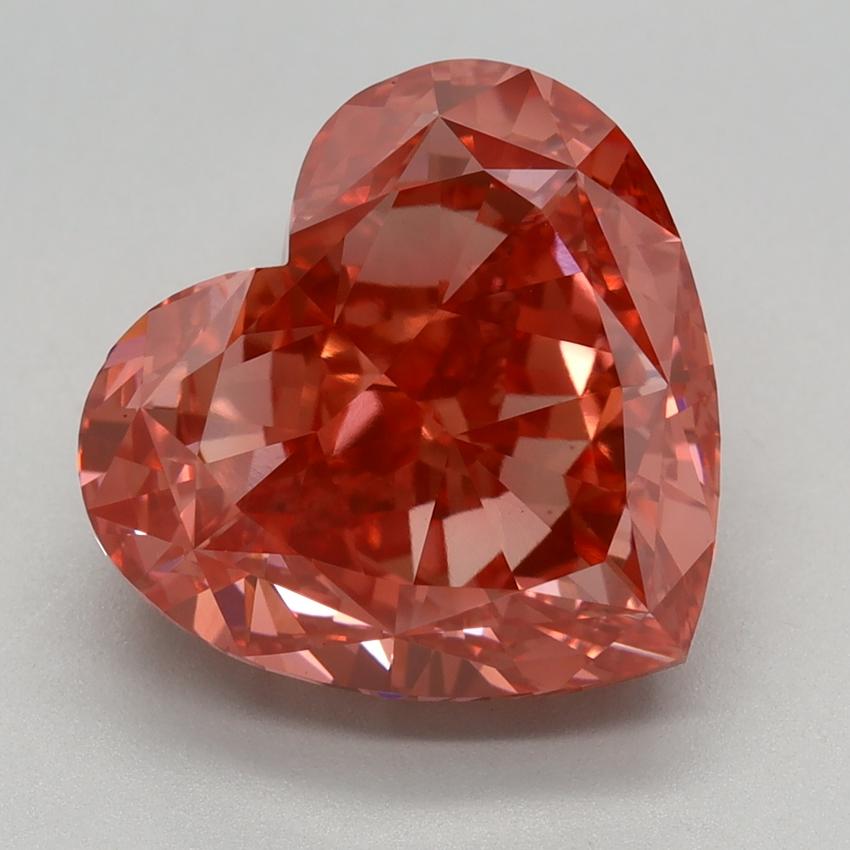 5.55 Ct. Fancy Vivid Pink Heart Lab Grown Diamond