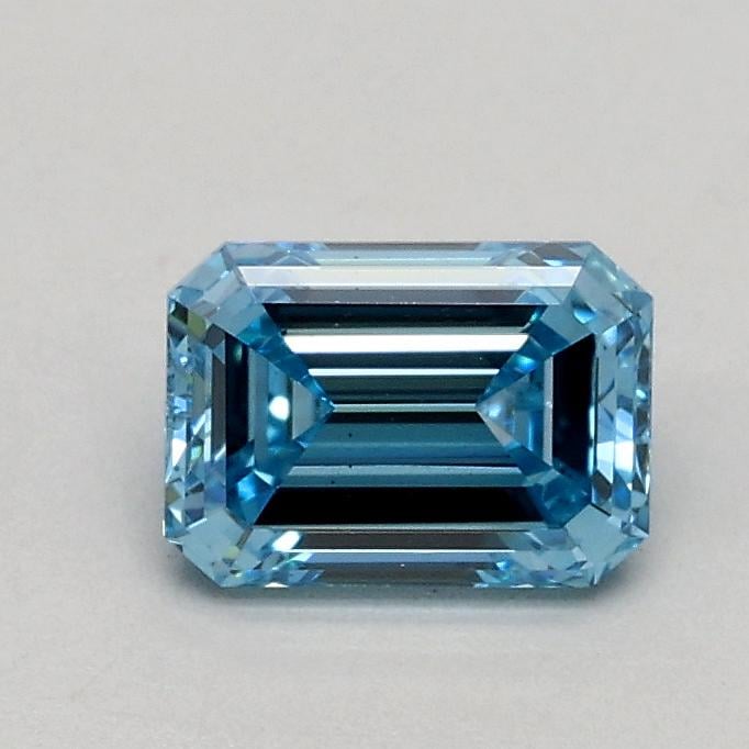 0.51 Ct. Fancy Intense Blue Emerald Lab Grown Diamond