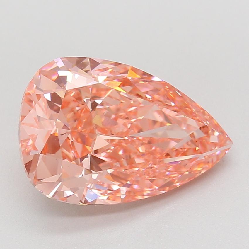 6.06 Ct. Fancy Vivid Pink Pear Lab Grown Diamond