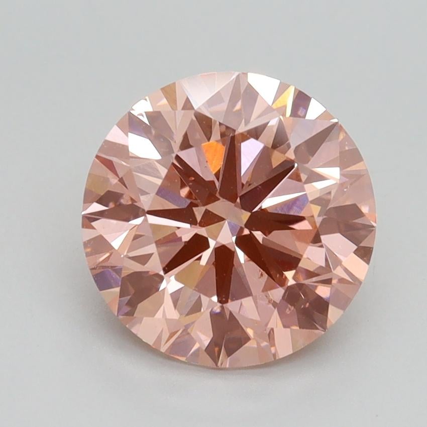 2.50 Ct. Fancy Intense Pink Round Lab Grown Diamond