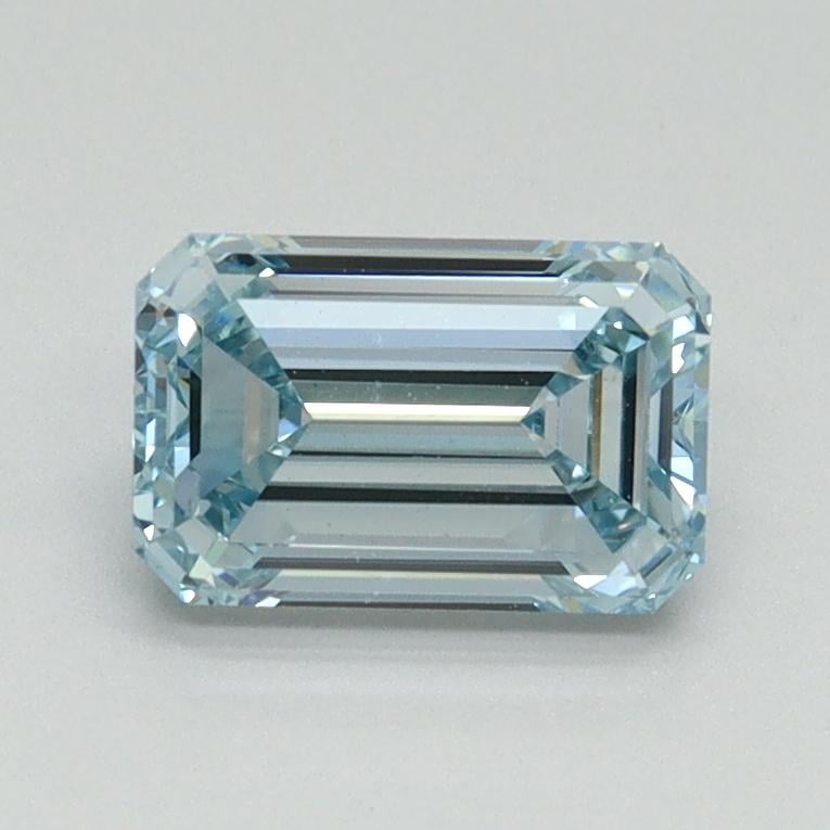 1.05 Ct. Fancy Intense Blue Emerald Lab Grown Diamond
