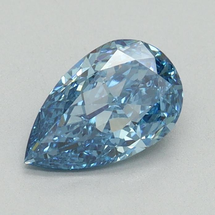0.76 Ct. Fancy Vivid Blue Pear Lab Grown Diamond