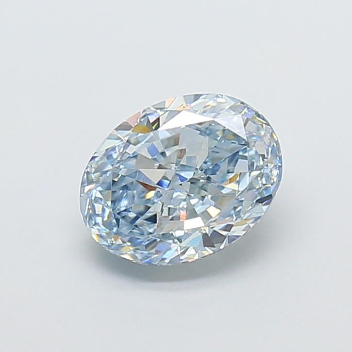 1.78 Ct. Fancy Blue Oval Lab Grown Diamond