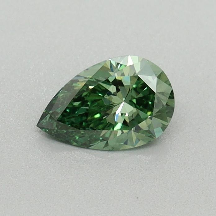 0.35 Ct. Fancy Vivid Green Pear Lab Grown Diamond