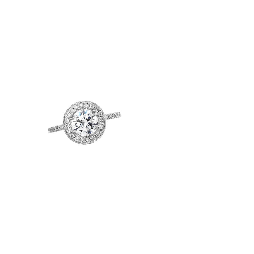 18K White Gold Vintage Waverly Halo Diamond Ring (1/2 ct. tw.), large additional view 2