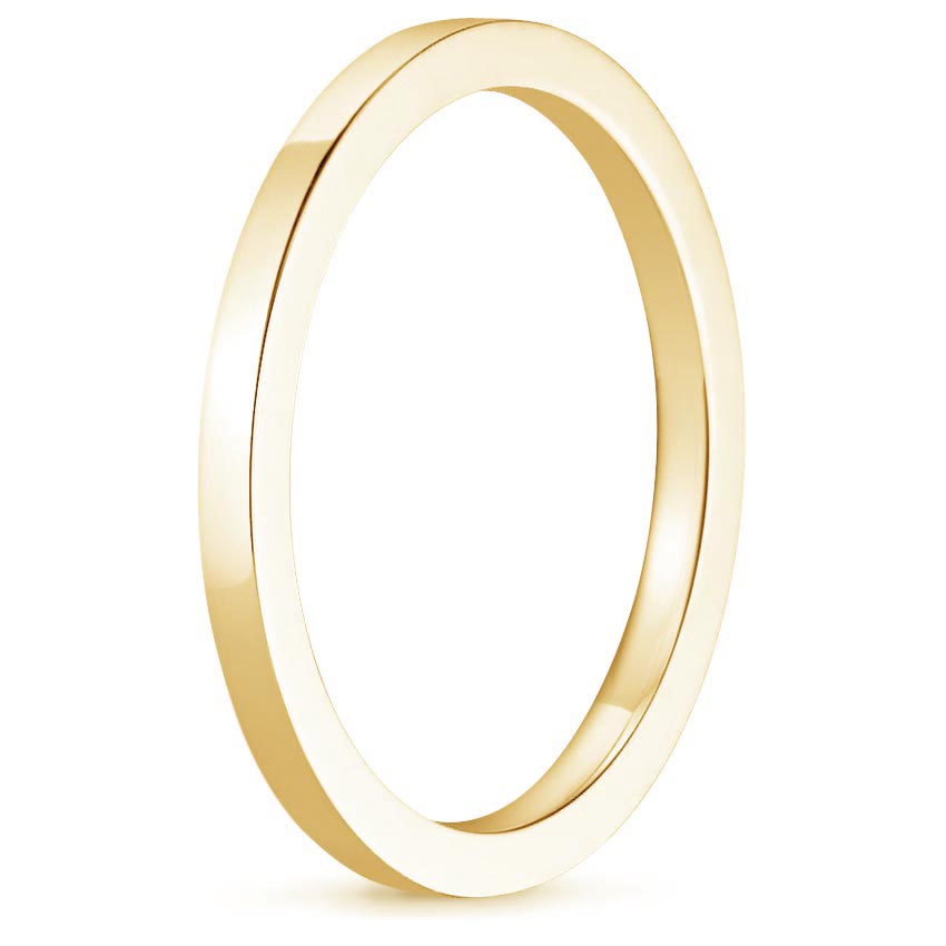 18K Yellow Gold Petite Quattro Wedding Ring, large side view